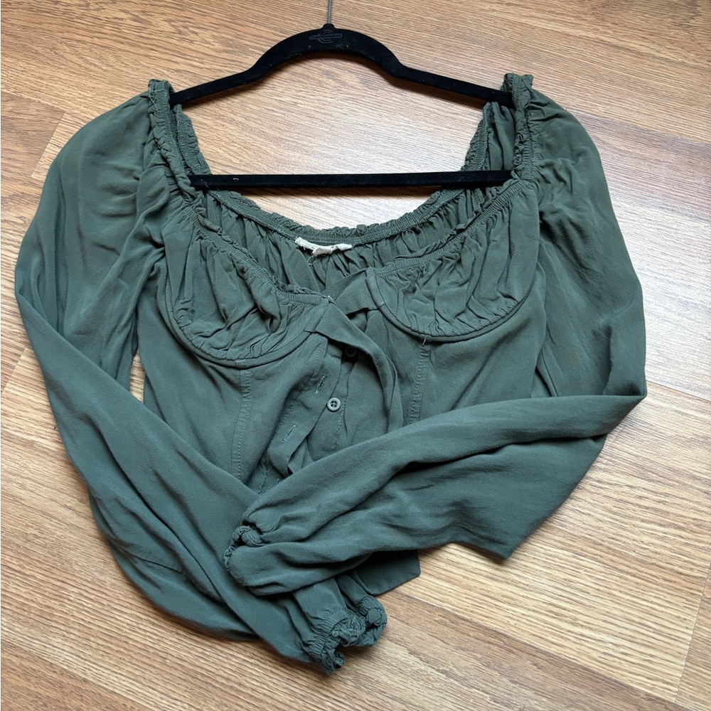 Elegant Green Women's Top
